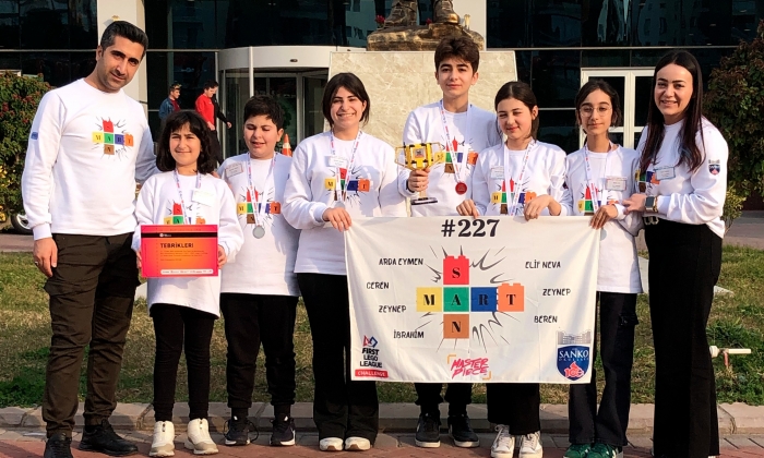 SANKO Okulları öğrencileri bölge ikincisi oldu