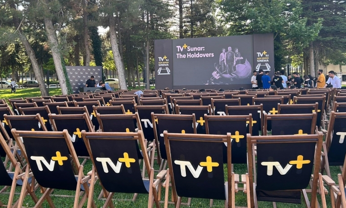 Gaziantep'te ‘açık hava sinema’ keyfi