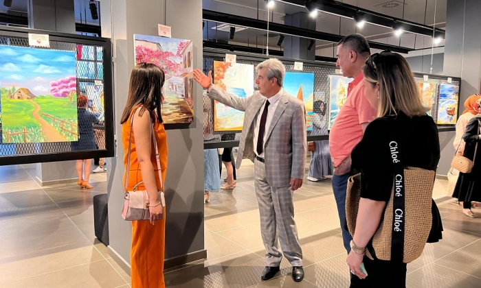 Yağlı boya ve ebru sergisi, ŞSG’de açıldı