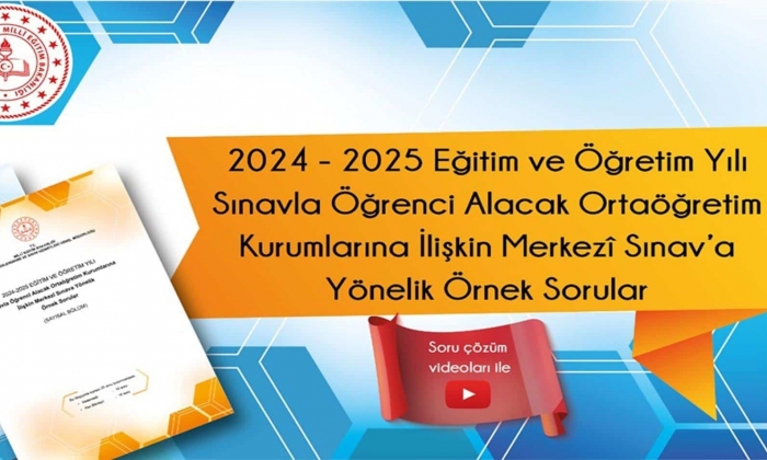 LGS sınavına yönelik yeni örnek sorular yayımlandı
