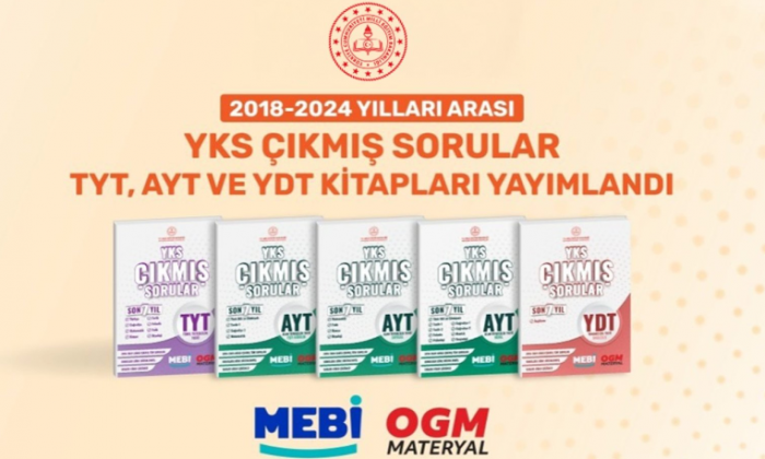 YKS 2018-2024 Çıkmış Soru Kitapları, Çözüm Videolarıyla "MEBİ" Platformunda
