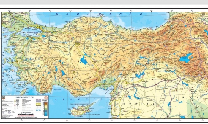 Ders kitaplarında kullanılan 6 harita güncellendi
