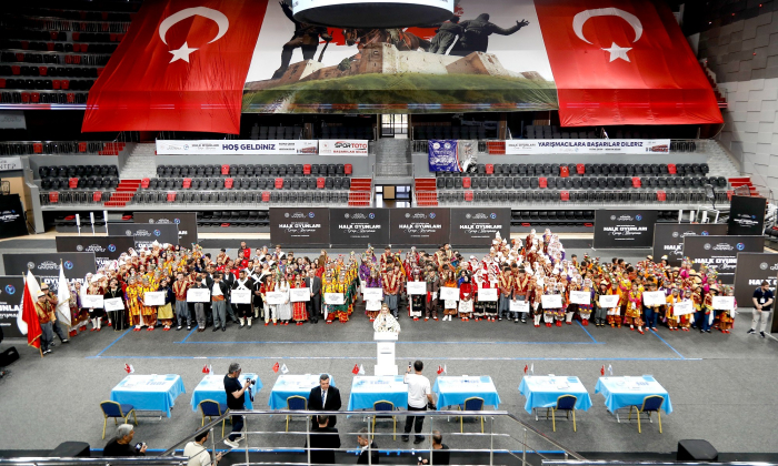 Halk oyunları bölge şampiyonası düzenlendi