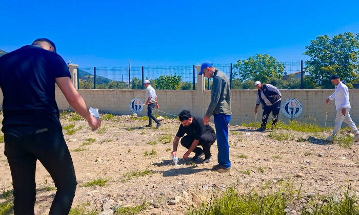 GAÜN Nurdağı myo’da zeytin fidanları toprakla buluştu