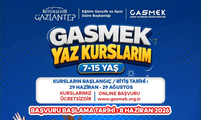 GASMEK yaz okulları 29 Haziran'da başlıyor
