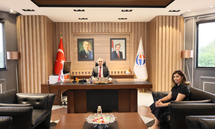TÜBİTAK Proje Yürütücüsü Prof. Dr. Dizman’dan Rektör Doğan’a Ziyaret