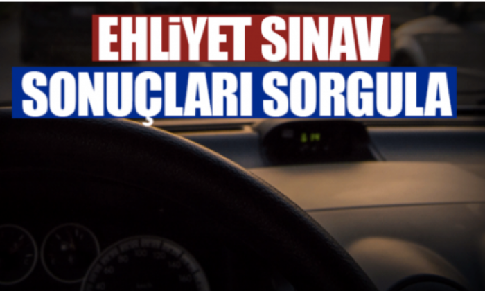 Ehliyet sınav sonuçları açıklandı