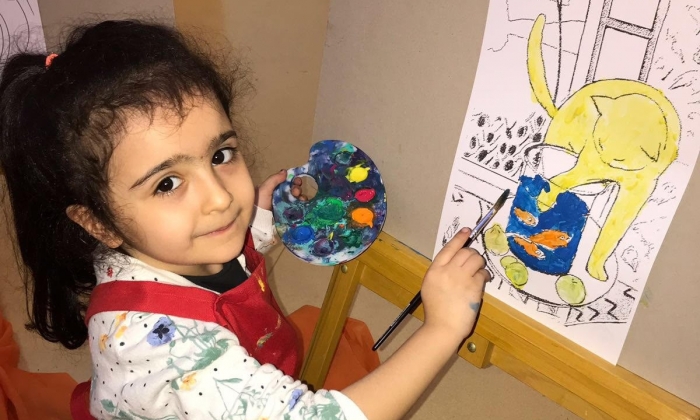 Sanat Haftasında GKV’li Minik Ressamları İş Başında