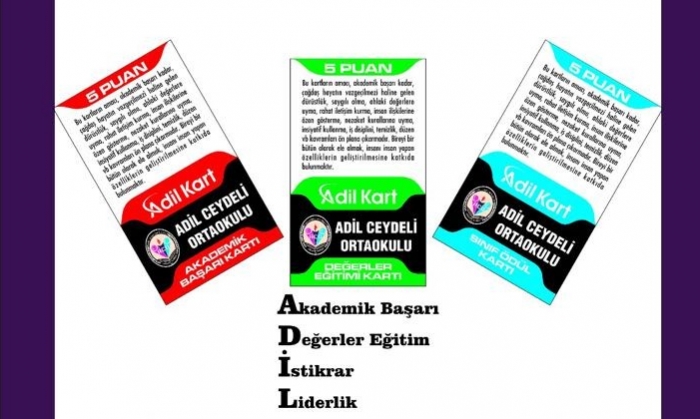 Adil Ceydeli Ortaokulu boş durmuyor