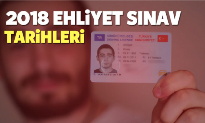 2018 MEB ehliyet sınav tarihleri açıklandı
