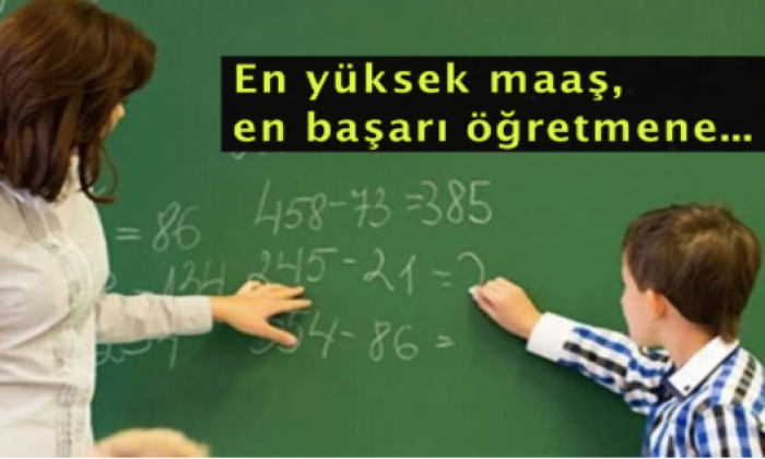 Öğretmen maaşına başarı ayarı