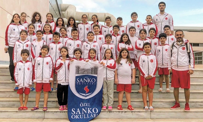 SANKO'lu yüzücülere Uluslararası Yüzme Müsabakası'ndan 29 madalya