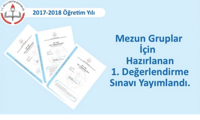 MEB, Mezun Gruplar 1. Değerlendirme Sınavını yayımlandı