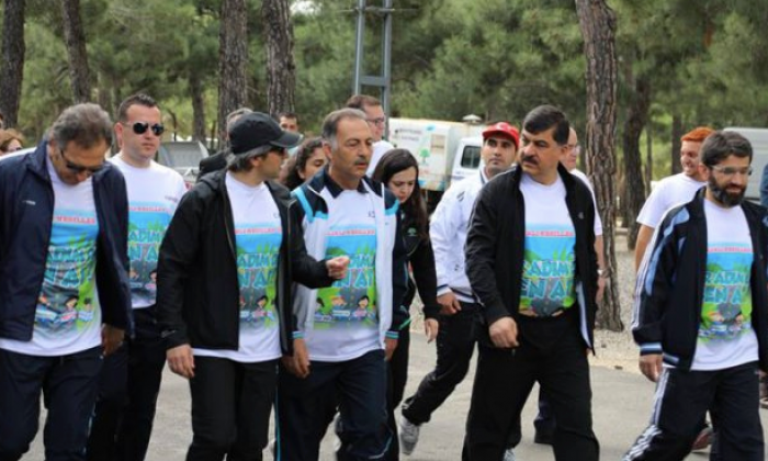 20 okul ve 1150 öğrenci ile doğa yürüyüşü yapıldı