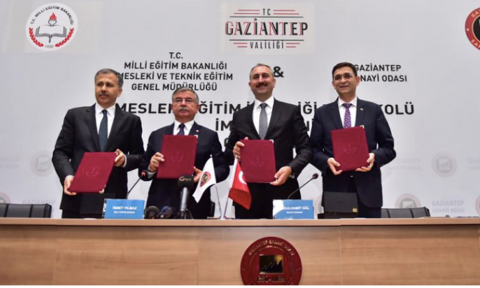 MEB ve Gaziantep Sanayi Odası arasında Mesleki Eğitim İş Birliği Protokolü