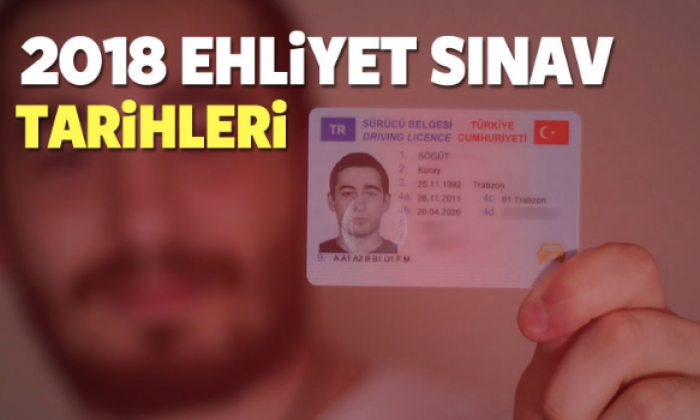 2018 Ehliyet sınav tarihleri MEB tarafından belirlendi