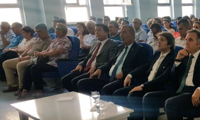 Gaziantep Milli Eğitim camiası  Bakan Ziya Selçuk'u dinledi