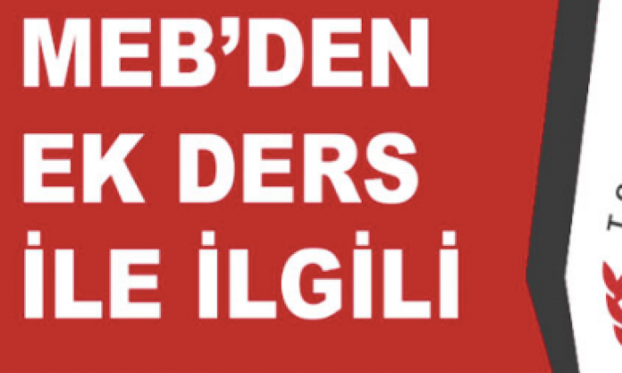 Ek ders saatleri artırıldı