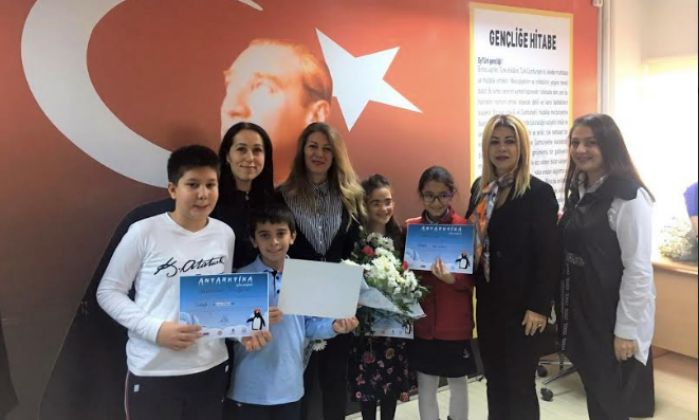 SANKO Okulları'nın resimleri Antarktika'da