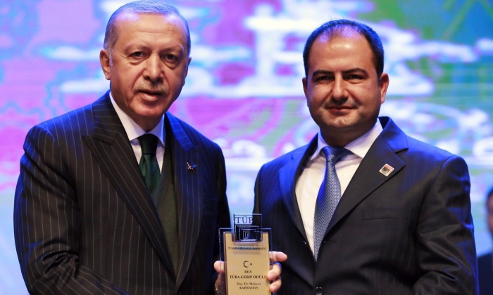 GAÜN'e onur ödüllü Cumhurbaşkanı Erdoğan'dan