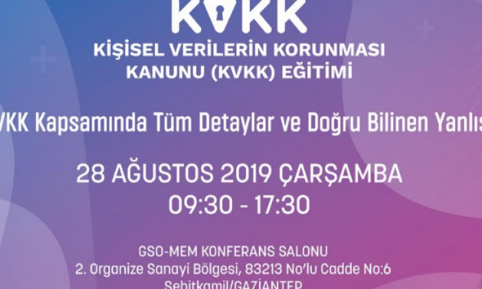 GSO’dan, üyelerine, “kişisel verilerin korunması kanunu eğitimi"