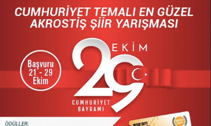 SANKO Park’tan ödüllü Cumhuriyet Bayramı Şiir Yarışması