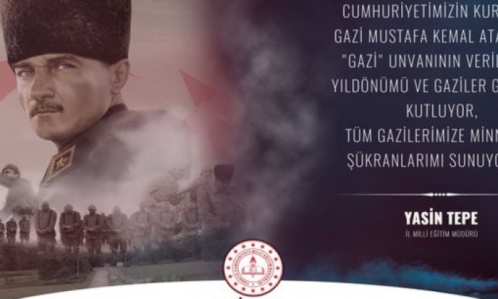 Tepe’den Gaziler Günü mesajı