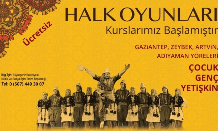 Gaziantep'te halk oyunları kursu başlıyor
