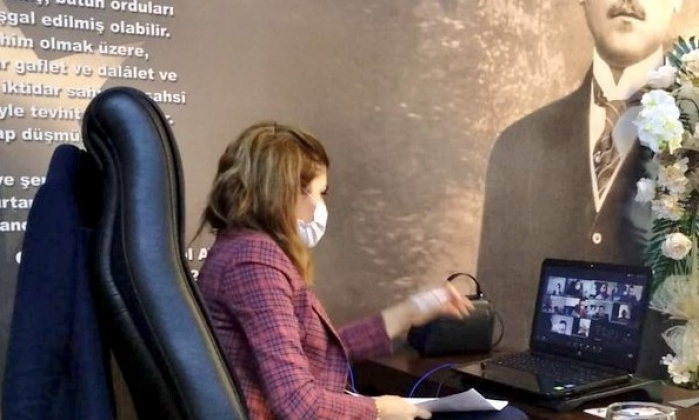 Oğuzeli’nde online toplantı