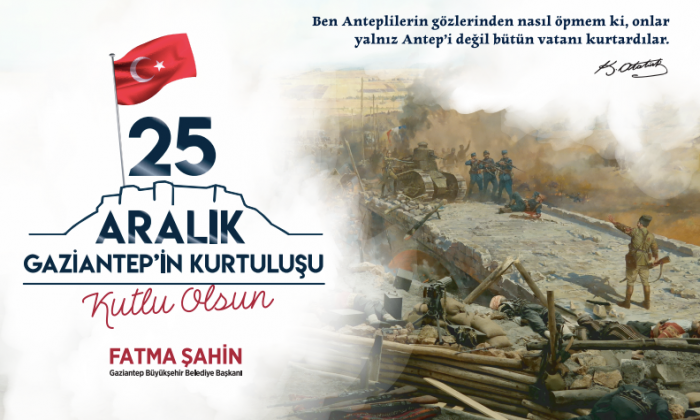 Başkan Fatma Şahin'den 25 Aralık mesajı