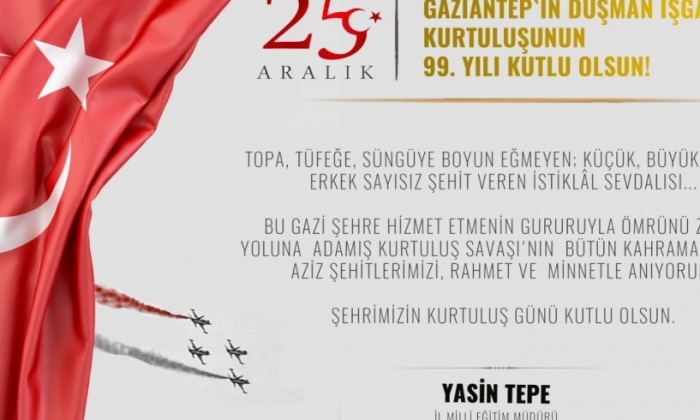 Tepe’den kurtuluş mesajı