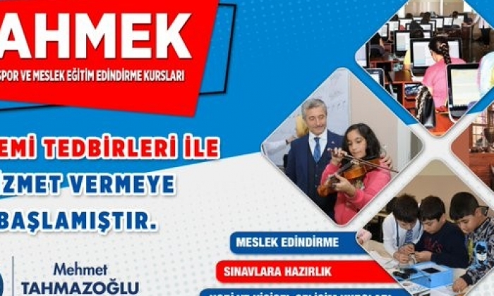 ŞAHMEK meslek edindiriyor