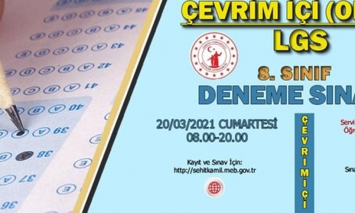 LGS deneme sınavı yarın