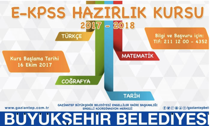 Büyükşehir Belediyesi'nden engellilere e-KPSS kursu