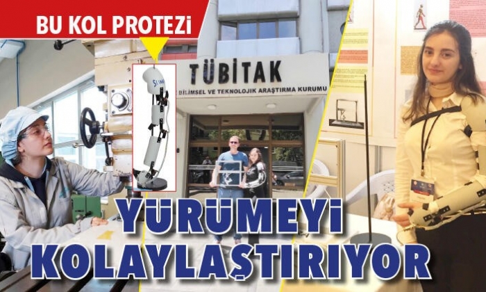Bu kol protezi yürümeyi kolaylaştırıyor
