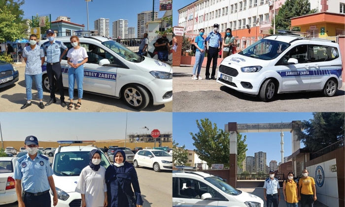 Öğrencilerin imdadına Şahinbey zabıta yetişti