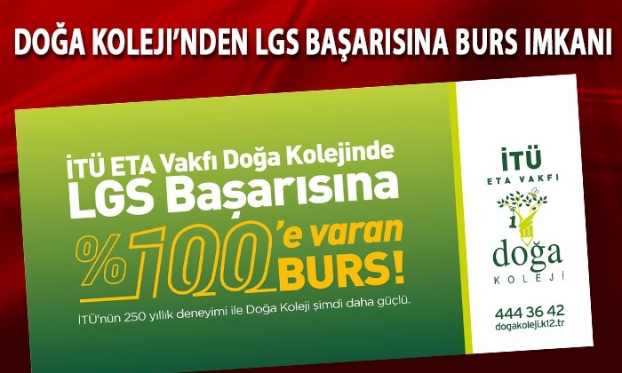 Doğa Koleji’nden LGS başarısına burs imkanı