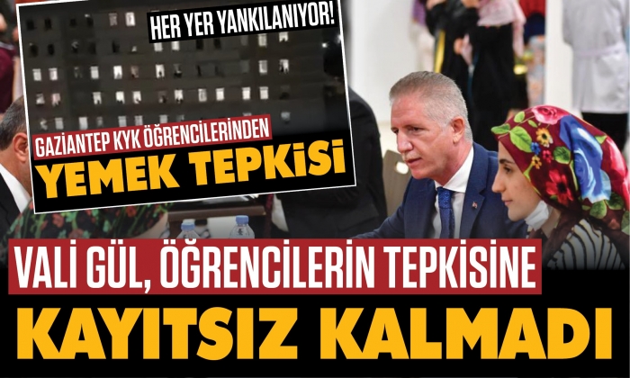 Vali Gül, öğrencilerin yemek tepkisine kayıtsız kalmadı