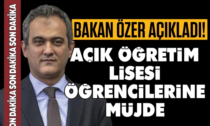 Açık öğretim lisesi öğrencilerine müjde