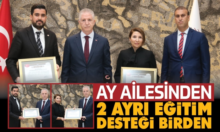 Hayırsever Ay Ailesinden 2 okul desteği