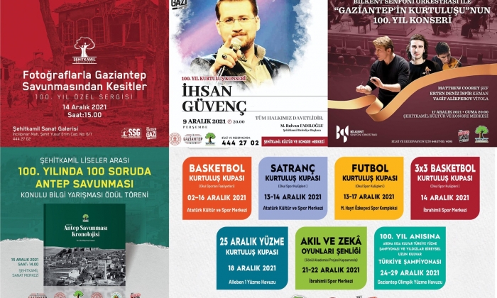 25 Aralık, Gaziantep’te dolu dolu yaşanacak