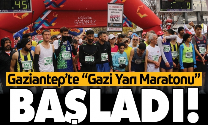 Gaziantep'te "Gazi Yarı Maratonu" başladı