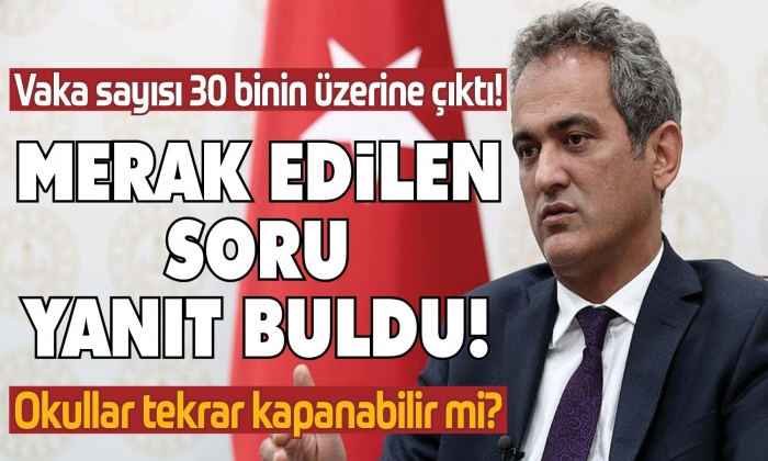 Bakan Özer’den yüz yüze eğitim açıklaması