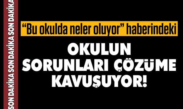 Okuldaki kalorifer sorunu çözüme kavuşturuluyor