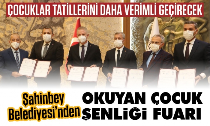 Şahinbey Belediyesi’nden okuyan çocuk şenliği fuarı