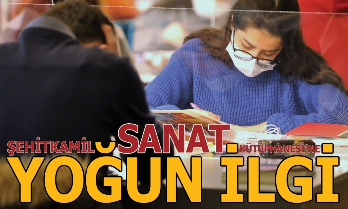 Şehitkamil Sanat Kütüphanesi’ne yoğun ilgi
