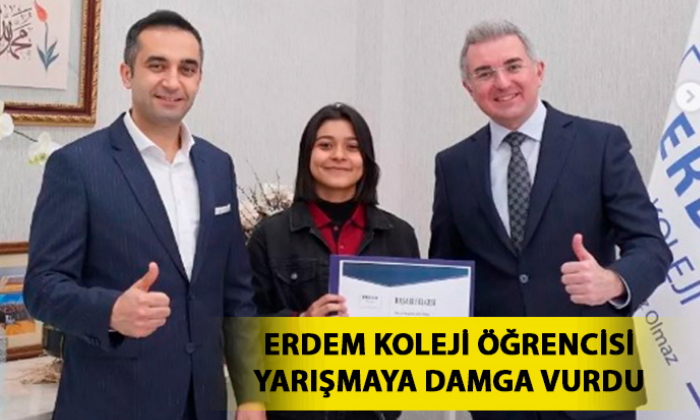 ERDEM KOLEJİ ÖĞRENCİSİ YARIŞMAYA DAMGA VURDU
