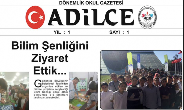 Bu okulda dijital gazete var