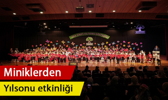 Miniklerden yılsonu etkinliği