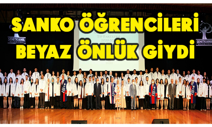 SANKO ÖĞRENCİLERİ BEYAZ ÖNLÜK GİYDİ